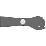Fossil Jacqueline Quartz White Dial Black Leather Strap Watch for Women - ES3972
