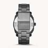 Fossil Machine Chronograph Brown Dial Grey Steel Strap Watch for Men - FS4931