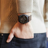 Fossil Machine Flight Chronograph Brown Dial Brown Leather Strap Watch for Men - FS4656