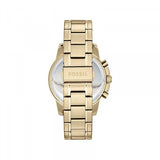 Fossil Machine Gold Dial Gold Steel Strap Watch for Men - FS5264