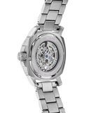 Fossil Modern Machine Automatic Silver Dial Silver Steel Strap Watch for Men - ME3081