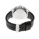 Fossil Modern Machine Chronograph Black Dial Black Leather Strap Watch for Men - FS4928
