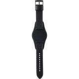 Fossil Nate Chronograph Black Dial Black Leather Strap Watch for Men - JR1510