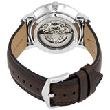Fossil Neutra Automatic Skeleton White Dial Brown Leather Strap Watch for Men - ME3184