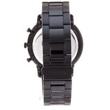 Fossil Neutra Chronograph Black Dial Black Steel Strap Watch for Men - FS5525