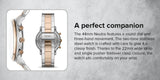 Fossil Neutra Chronograph Brown Dial Two Tone Steel Strap Watch for Men - FS5869