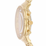 Fossil Neutra Chronograph Gold Dial Gold Steel Strap Watch for Women - ES5219