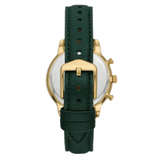 Fossil Neutra Chronograph Green Dial Green Leather Strap Watch for Women - ES5239