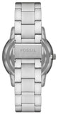 Fossil Neutra Minimalist Moonphase Blue Dial Silver Steel Strap Watch for Men - FS5907