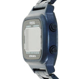 Fossil Retro Analog-Digital Black Dial Blue Steel Strap Watch for Men - FS5896