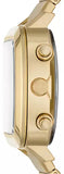 Fossil Retro Analog-Digital Gold Dial Gold Steel Strap Watch for Men - FS5889