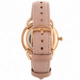Fossil Tailor Quartz White Dial Pink Leather Strap Watch for Women - ES4393