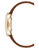 Fossil The Minimalist White Dial Brown Leather Strap Watch for Men - FS5397