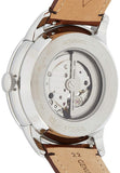 Fossil Townsman Automatic Blue Dial Brown Leather Strap Watch for Men - ME3110