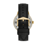 Fossil Townsman Automatic Skeleton Black Dial Black Leather Strap Watch for Men - ME3210