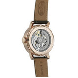 Fossil Townsman Automatic Skeleton White Dial Brown Leather Strap Watch for Men - ME3078