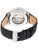 Fossil Townsman Automatic White Dial Black Leather Strap Watch for Men - ME3104