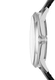 Fossil Townsman Skeleton Black Dial Black Leather Strap Watch for Men - ME3153