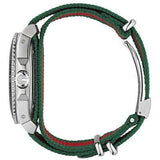 Gucci Dive Black Dial Two Tone NATO Strap Watch For Men - YA136206