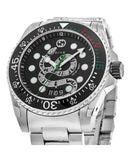 Gucci Dive Snake Black Dial Silver Steel Strap Watch For Men - YA136218