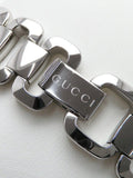 Gucci G Diamonds Black Dial Silver Steel Strap Watch For Women - YA125509