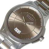 Gucci G Timeless Automatic Brown Dial Silver Steel Strap Watch For Women - YA126431A