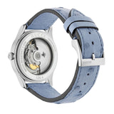 Gucci G Timeless Automatic Mother of Pearl Dial Blue Leather Strap Watch For Women - YA1264113