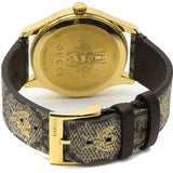 Gucci G Timeless Brown Dial Brown Leather Strap Watch For Men - YA1264068
