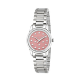 Gucci G Timeless Quartz Pink Dial Silver Steel Strap Watch for Women - YA1265033