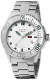 Gucci G Timeless Silver Dial Silver Steel Strap Watch For Men - YA126232