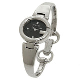 Gucci Guccisima Quartz Black Dial Silver Steel Strap Watch For Women - YA134501