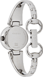 Gucci Guccissima Quartz Diamonds Brown Dial Silver Steel Strap Watch For Women - YA134503