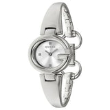 Gucci Guccissima Quartz Silver Dial Silver Steel Strap Watch For Women - YA134502