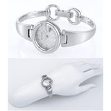 Gucci Guccissima Quartz Silver Dial Silver Steel Strap Watch For Women - YA134511