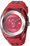 Gucci Sync XXL Quartz Red Dial Red Rubber Strap Unisex Watch -  YA137103