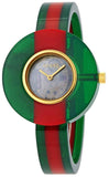 Gucci Vintage Web Mother of Pearl Dial Two Tone Plastic Strap Watch For Women - YA143403