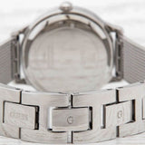 Guess Chelsea Crystals Black Dial Silver Mesh Bracelet Watch For Women  - W0647L5