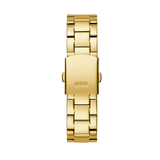 Guess Confetti Chronograph Rainbow Dial Gold Steel Strap Watch For Women  - GW0483L4