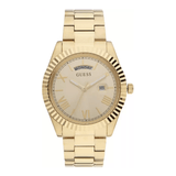 Guess Connoisseur Gold Dial Gold Steel Strap Watch for Men - GW0265G2