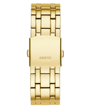 Guess Continental Diamonds Gold Dial Gold Steel Strap Watch for Men - GW0261G2