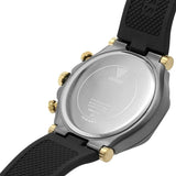Guess Edge Chronograph Black Dial Black Leather Strap Watch For Men - GW0492G1