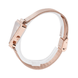 Guess Fame Diamonds Rose Gold Dial Rose Gold Mesh Bracelet Watch for Women - GW0508L3