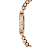 Guess Gala Diamonds Silver Dial Gold Steel Strap Watch for Women - GW0401L3