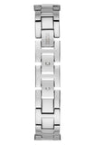 Guess Gala Diamonds Silver Dial Silver Steel Strap Watch for Women - GW0401L1