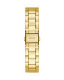 Guess Luna White Dial Gold Steel Strap Watch for Women - GW0308L2