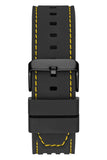 Guess Phoenix Chronograph Black Dial Black Rubber Strap Watch for Men - GW0499G2