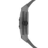 Guess Phoenix Multifunction Black Dial Grey Silicone Strap Watch For Men - GW0203G9