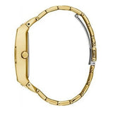 Guess Raven Diamonds Gold Dial Gold Steel Strap Watch for Women - GW0104L2