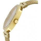 Guess Soho Champagne Dial Stainless Steel Mesh Bracelet Watch For Women - W0638L2