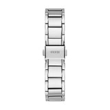 Guess Solstice Diamonds Silver Dial Silver Steel Strap Watch for Women - GW0403L1